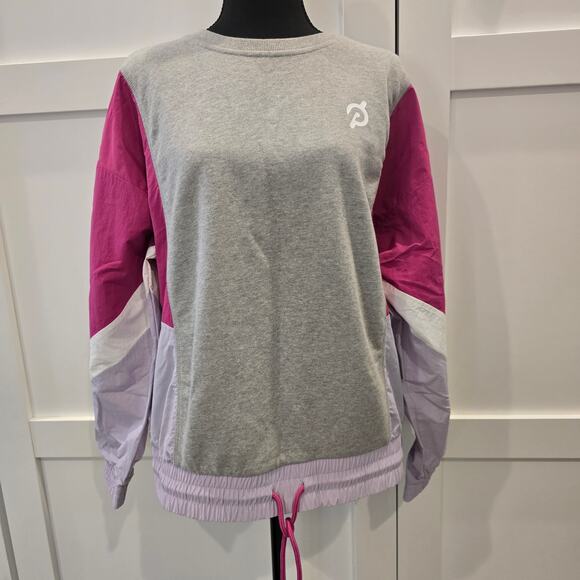 Peloton Chic Fabric Mix Pullover sweatshirt - Picture 2 of 5